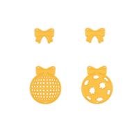 Nellie's Choice • shape dies kerstballen strik 4st.