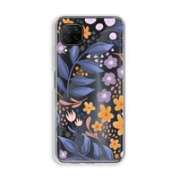 Flowers with blue leaves: Huawei P40 Lite Transparant Hoesje
