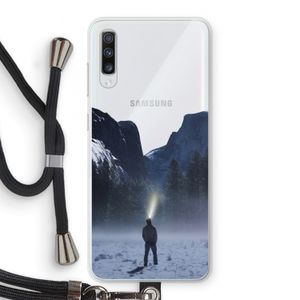 Wanderlust: Samsung Galaxy A70 Transparant Hoesje met koord