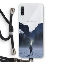 Wanderlust: Samsung Galaxy A70 Transparant Hoesje met koord