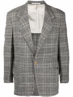 Versace Pre-Owned blazer à carreaux (années 1980) - Gris