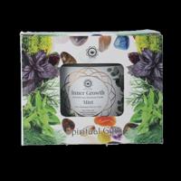 Gemstone candle inner growth mint 256 Gram