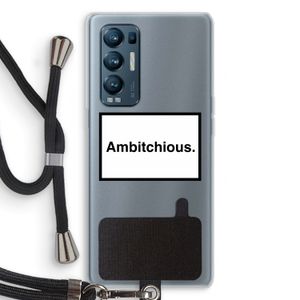 Ambitchious: Oppo Find X3 Neo Transparant Hoesje met koord
