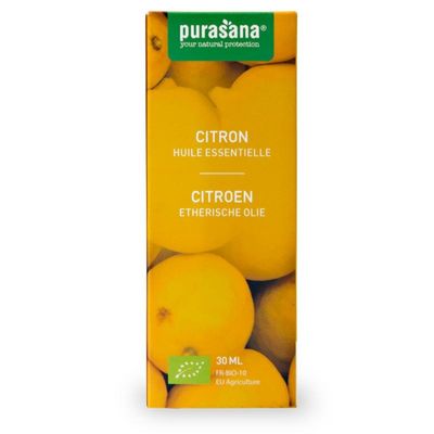 Purasana Citroen olie/huile citron bio (30 ml)
