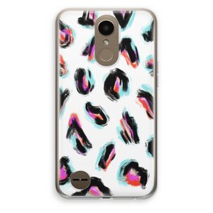 Cheetah color: LG K10 (2017) Transparant Hoesje