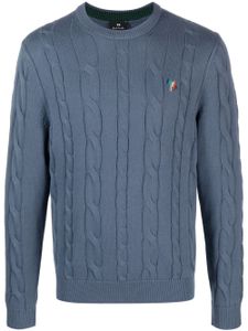 Paul Smith pull en coton à logo brodé - Bleu