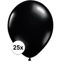 25x Zwarte Qualatex ballonnen   -