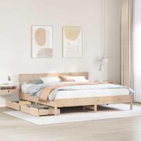 Bedframe zonder matras massief grenenhout 180x200 cm
