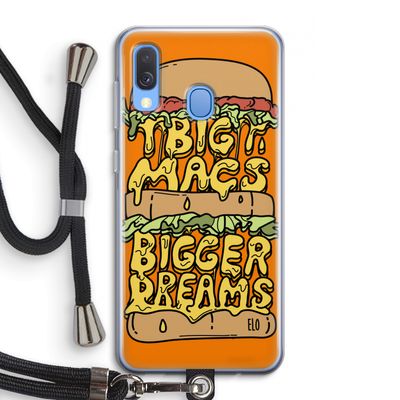 Big Macs Bigger Dreams: Samsung Galaxy A40 Transparant Hoesje met koord