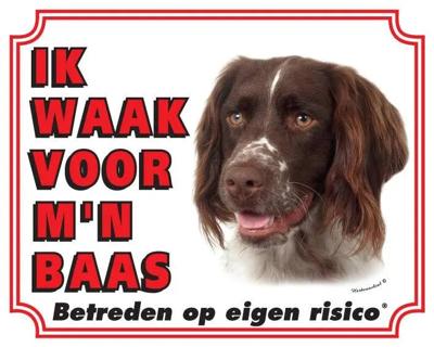 Heidewachtel Waakbord - Ik waak voor mijn baas Heidewachtel Waakbord - Ik waak voor mijn baas