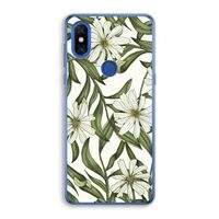 Wit bloemenpatroon: Xiaomi Mi Mix 3 Transparant Hoesje