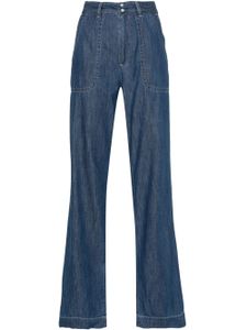 A.P.C. jean droit à taille haute - Bleu