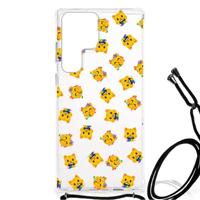 Doorzichtige Silicone Hoesje voor Samsung Galaxy S23 Ultra Katten Emojis Doorzichtige Silicone Hoesje voor Samsung Galaxy S23 Ultra Katten Emojis