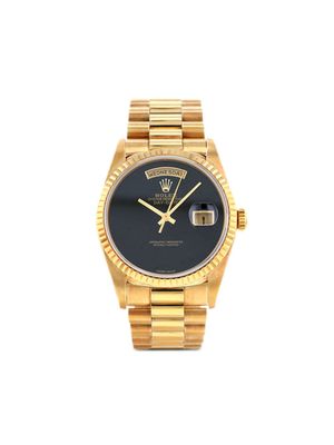 Rolex montre Day-Date 36 mm pre-owned (1995) - Noir