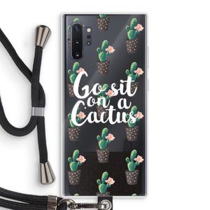 Cactus quote: Samsung Galaxy Note 10 Plus Transparant Hoesje met koord