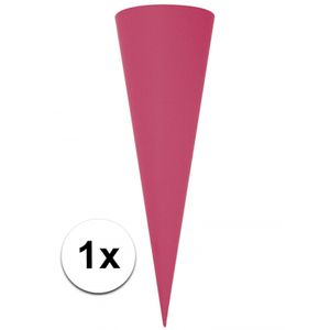 Puntvormige knutsel schoolzak roze 70cm     -