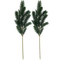 Kunst dennentak - 2x - groen - 51 cm? - kersttakken - kerststukje takken