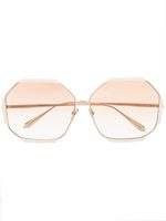 Linda Farrow lunettes de soleil oversize Margot - Tons neutres - thumbnail