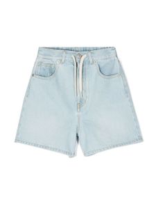 MM6 Maison Margiela Kids short à patch logo - Bleu