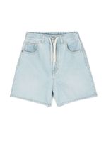 MM6 Maison Margiela Kids short à patch logo - Bleu