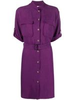 Woolrich robe à taille ceinturée - Violet