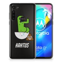 Motorola Moto G8 Power Telefoonhoesje met Naam Cactus Poo