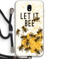 Let it bee: Samsung Galaxy J7 (2017) Transparant Hoesje met koord