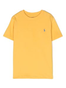 POLO RALPH LAUREN KIDS t-shirt à logo Polo Pony brodé - Jaune