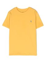 POLO RALPH LAUREN KIDS t-shirt à logo Polo Pony brodé - Jaune - thumbnail