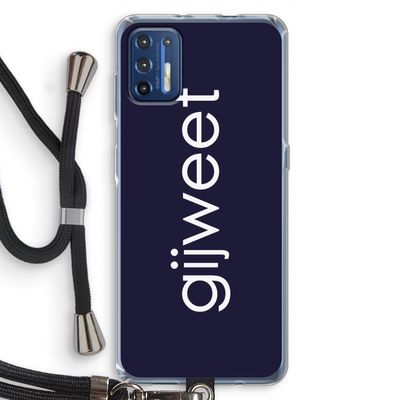 Gijweet: Motorola Moto G9 Plus Transparant Hoesje met koord