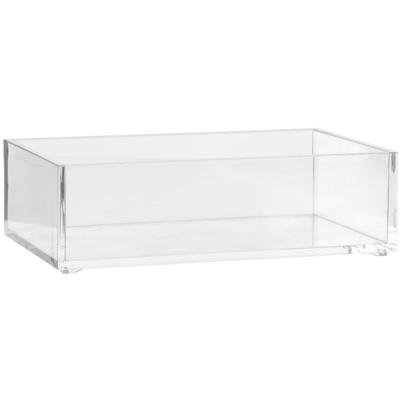 5Five Make-up houder box - 16 x 9.5 x 5 cm - transparant kunststof - Organizer bakjes 5Five Make-up houder box - 16 x 9.5 x 5 cm - transparant kunststof - Organizer bakjes