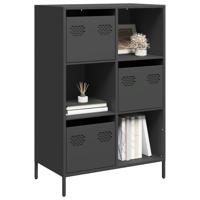 Hoge kast 68x39x103,5 cm staal zwart