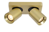 Lucide Nigel plafondlamp 2x 5W goud mat - thumbnail