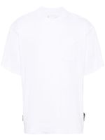 sacai t-shirt en coton à fentes latérales - Blanc