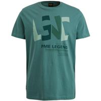 Pme Legend Ptss2403588 Short Sleeve R-neck Single Jersey Print T-shirts 6019 - North Atlantic