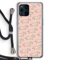 Ponys: Oppo Find X3 Pro Transparant Hoesje met koord