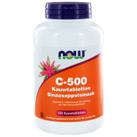 NOW C-500 Sinaasappelsmaak Kauwtabletten - thumbnail