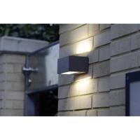 ECO-Light Gemini 1891 S GR LED-buitenlamp (wand) LED LED vast ingebouwd 9 W Antraciet