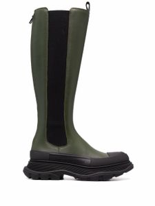 Alexander McQueen bottes Tread Slick en cuir - Vert