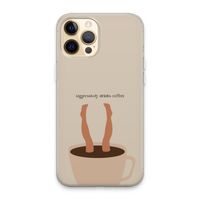 Aggressively drinks coffee: iPhone 13 Pro Max Transparant Hoesje
