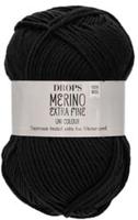 Drops Merino Extra Fine Uni Colour 02 Black