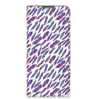 OPPO Reno8 Lite Hoesje met Magneet Feathers Color - thumbnail