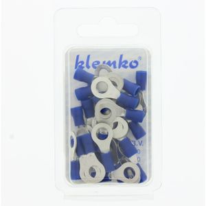 Geïsoleerde Ringkabelschoen M6 blauw 2,5mm² Blister verpakt 170170 25 stuks