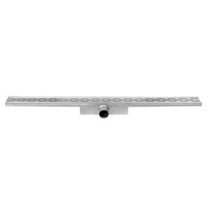 Easy Drain Compact 30 douchegoot RVS met enkele plaat RVS waterslot 30mm 80cm inbouw diepte 63mm met zijuitloop BMCOM80030