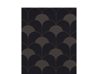 Bogenontwerp uit de jaren 20 vintage behang