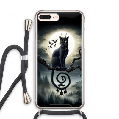 Moonlight Companions: iPhone 8 Plus Transparant Hoesje met koord