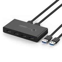Ugreen USB-Switch Selector 2 USB-poorten delen 4 USB poorten Switcher Adapter voor muis toetsenbord Printer