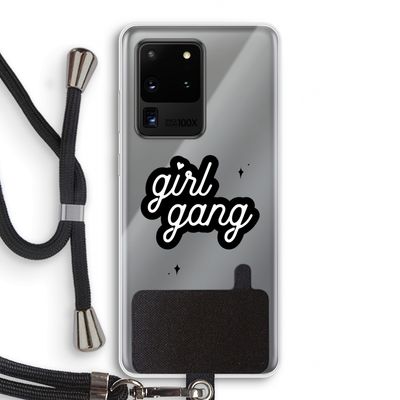 Girl Gang: Samsung Galaxy S20 Ultra Transparant Hoesje met koord
