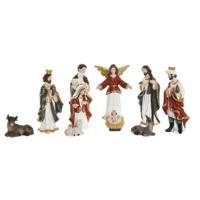 Kerststal set Home ESPRIT Multicolour Hars (8 Onderdelen)