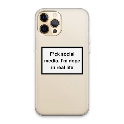 I'm dope: iPhone 13 Pro Max Transparant Hoesje